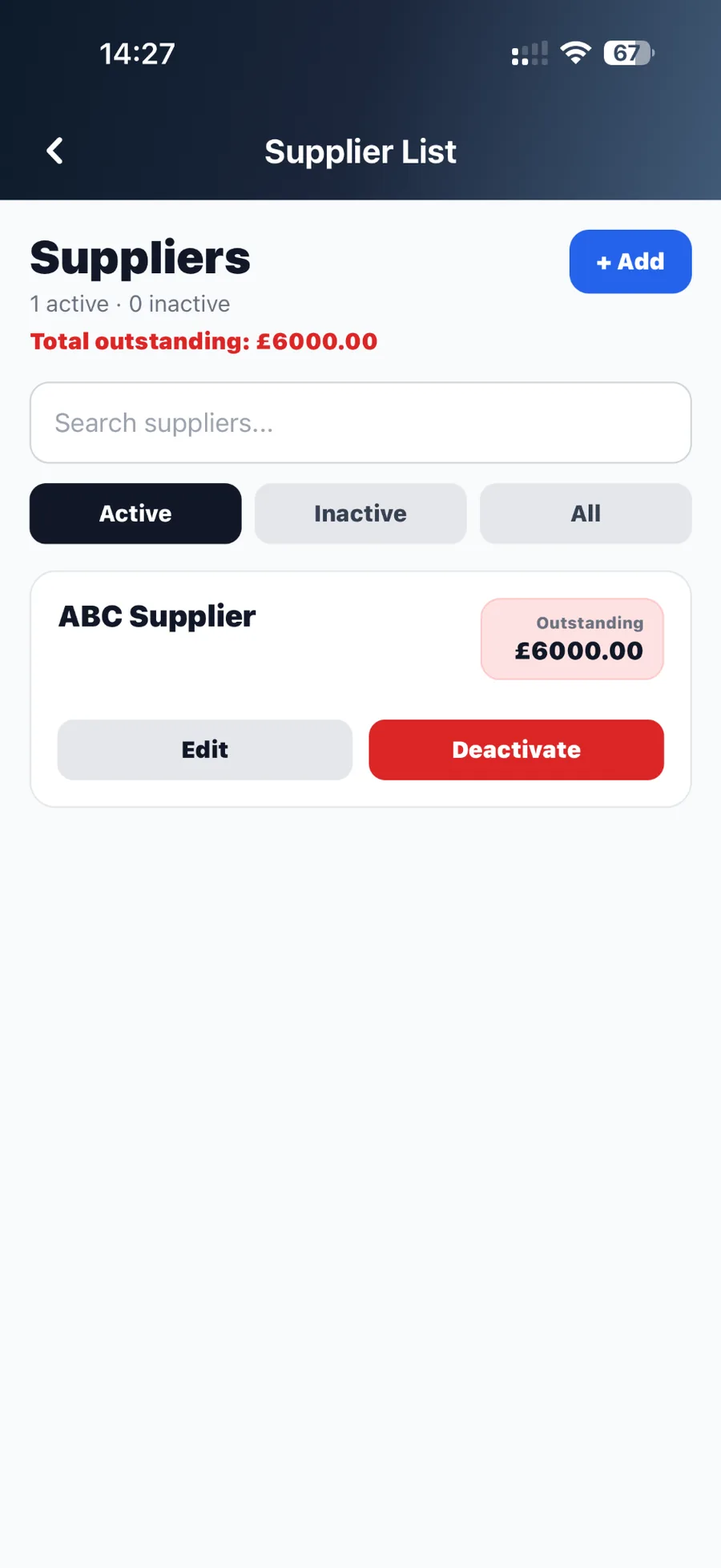 StockTally business dashboard